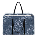 Ivy Flower Denim Jeans Pattern Print Utility Tote Bag