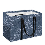Ivy Flower Denim Jeans Pattern Print Utility Tote Bag