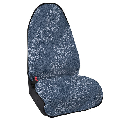 Ivy Flower Denim Jeans Pattern Print Waterproof Car Seat Cover
