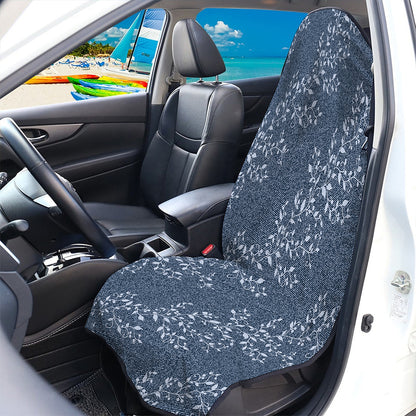 Ivy Flower Denim Jeans Pattern Print Waterproof Car Seat Cover