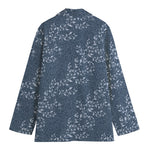 Ivy Flower Denim Jeans Pattern Print Women's Blazer