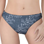 Ivy Flower Denim Jeans Pattern Print Women's Thong