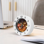 Jack-O'-Lantern Halloween Pumpkin Print Alarm Clock