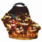 Jack-O'-Lantern Halloween Pumpkin Print Baby Seat Cover