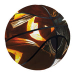Jack-O'-Lantern Halloween Pumpkin Print Basketball