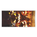 Jack-O'-Lantern Halloween Pumpkin Print Beach Towel
