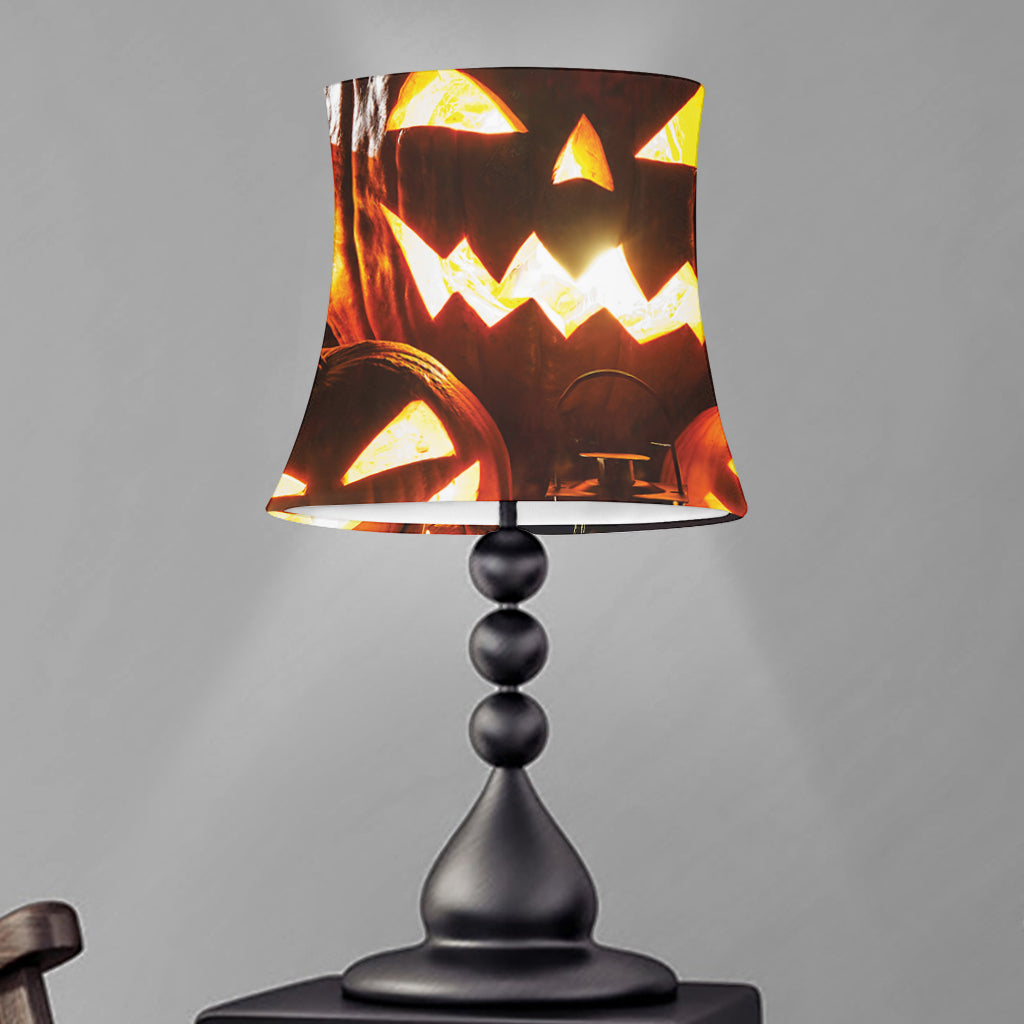 Jack-O'-Lantern Halloween Pumpkin Print Bell Lamp Shade