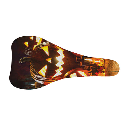 Jack-O'-Lantern Halloween Pumpkin Print Bicycle Seat Cover