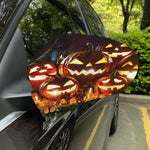 Jack-O'-Lantern Halloween Pumpkin Print Car Side Mirror Covers