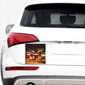 Jack-O'-Lantern Halloween Pumpkin Print Car Sticker