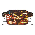 Jack-O'-Lantern Halloween Pumpkin Print Car Windshield Snow Cover