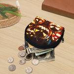 Jack-O'-Lantern Halloween Pumpkin Print Coin Purse