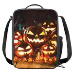 Jack-O'-Lantern Halloween Pumpkin Print Crossbody Lunch Bag