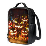 Jack-O'-Lantern Halloween Pumpkin Print Crossbody Lunch Bag