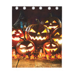 Jack-O'-Lantern Halloween Pumpkin Print Curtain
