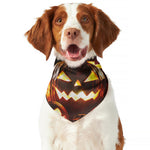 Jack-O'-Lantern Halloween Pumpkin Print Dog Bandana