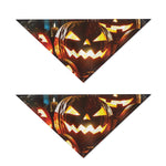 Jack-O'-Lantern Halloween Pumpkin Print Dog Bandana