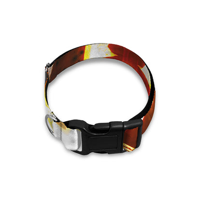 Jack-O'-Lantern Halloween Pumpkin Print Dog Collar