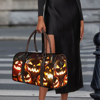 Jack-O'-Lantern Halloween Pumpkin Print Duffle Bag