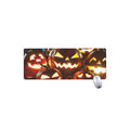 Jack-O'-Lantern Halloween Pumpkin Print Extended Mouse Pad