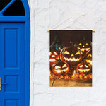 Jack-O'-Lantern Halloween Pumpkin Print Garden Flag