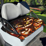 Jack-O'-Lantern Halloween Pumpkin Print Golf Cart Seat Cover