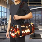 Jack-O'-Lantern Halloween Pumpkin Print Gym Bag