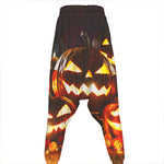 Jack-O'-Lantern Halloween Pumpkin Print Hammer Pants