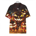 Jack-O'-Lantern Halloween Pumpkin Print Hawaiian Shirt