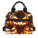 Jack-O'-Lantern Halloween Pumpkin Print Insulated Lunch Bag