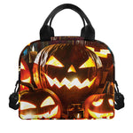 Jack-O'-Lantern Halloween Pumpkin Print Insulated Lunch Bag