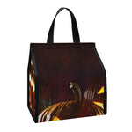 Jack-O'-Lantern Halloween Pumpkin Print Insulated Lunch Tote