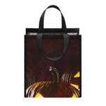 Jack-O'-Lantern Halloween Pumpkin Print Insulated Lunch Tote