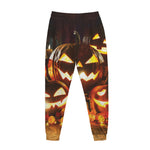 Jack-O'-Lantern Halloween Pumpkin Print Jogger Pants