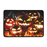 Jack-O'-Lantern Halloween Pumpkin Print Kitchen Mat
