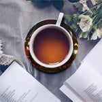 Jack-O'-Lantern Halloween Pumpkin Print Leather Coaster Set