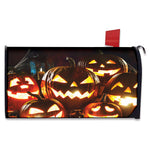 Jack-O'-Lantern Halloween Pumpkin Print Mailbox Cover