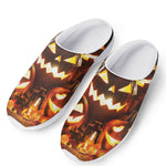 Jack-O'-Lantern Halloween Pumpkin Print Mesh Casual Shoes
