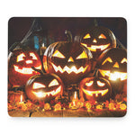 Jack-O'-Lantern Halloween Pumpkin Print Mouse Pad