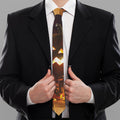 Jack-O'-Lantern Halloween Pumpkin Print Necktie