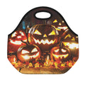 Jack-O'-Lantern Halloween Pumpkin Print Neoprene Lunch Bag