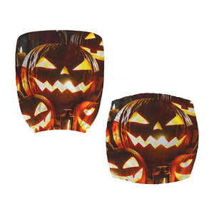 Jack-O'-Lantern Halloween Pumpkin Print Office Chair Cover