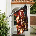 Jack-O'-Lantern Halloween Pumpkin Print Polyester Flag