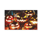 Jack-O'-Lantern Halloween Pumpkin Print Polyester Flag