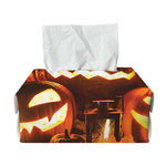 Jack-O'-Lantern Halloween Pumpkin Print Rectangle Tissue Box Cover