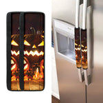 Jack-O'-Lantern Halloween Pumpkin Print Refrigerator Handle Covers