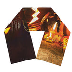 Jack-O'-Lantern Halloween Pumpkin Print Scarf