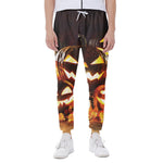 Jack-O'-Lantern Halloween Pumpkin Print Scuba Joggers