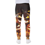 Jack-O'-Lantern Halloween Pumpkin Print Scuba Joggers