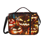 Jack-O'-Lantern Halloween Pumpkin Print Shoulder Strap Bible Bag